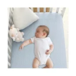Cottonbebe Muslin Crib Sheets,100% Organic Cotton Toddler Bed Sheet Soft