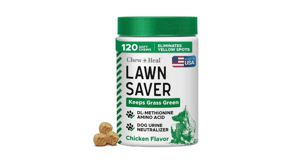 Dog Urine Neutralizer For Lawn, 120 Soft Chews - Green