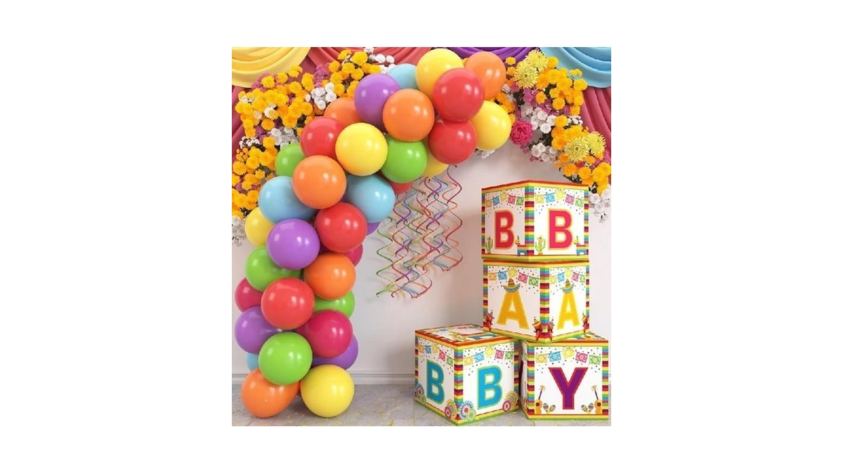 Kitticcino Fiesta Party Decorations Mexican Baby Boxes With Letters For