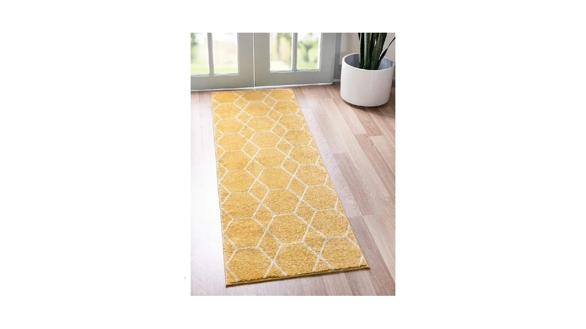 Unique Loom Trellis Frieze Collection Area Rug - Geometric (2'