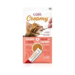 Catit Creamy Lickable Cat Treat, Healthy Cat Treat, Salmon, 30