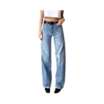 Zermom Women's Wide Leg Jeans Casual Stretch High Rise Baggy
