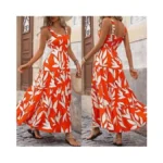 Prettygarden Women's Summer Floral Maxi Dress Sleeveless Smocked Ruffle Long