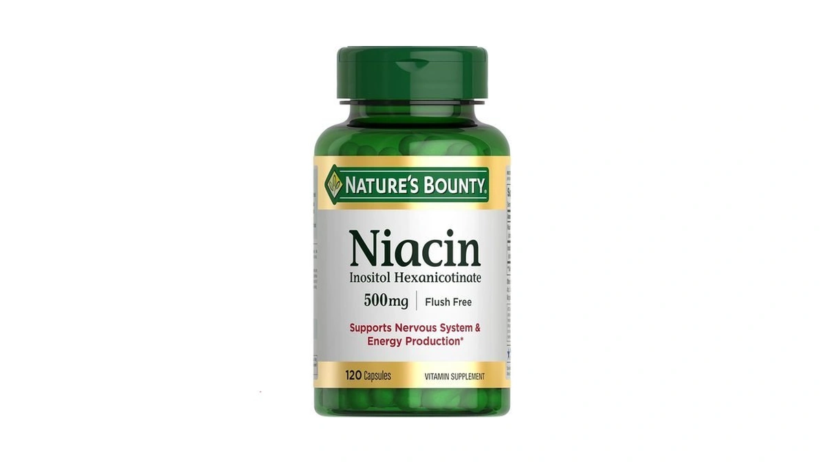 Nature's Bounty Niacin 500mg Flush Free, Cellular Energy Support, Supports