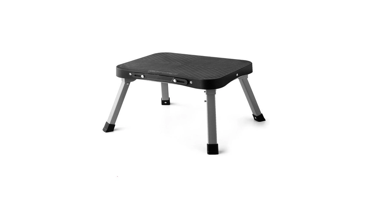 Stooder 9" Folding Step Stool, Non-slip 16x12 Large Platform, Portable