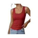 Humordream Womens Tank Tops Ribbed Scoop Neck Summer 2026 Sleeveless