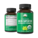 Organic Super Greens 150 Capsules - Green Juice Superfood Supplement