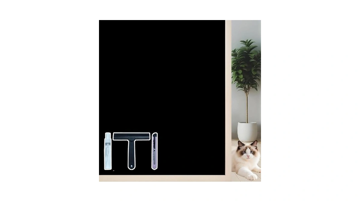 Zhmrroad Blackout Window Privacy Film Sun Blocking Uv Protection Static
