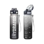 Navtue Water Bottle, 16.9 Oz Sports Water Bottles With Time