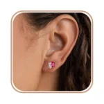 Sistble Birthstone Earrings Mom Birthday Gifts July Ruby Earrings Dainty