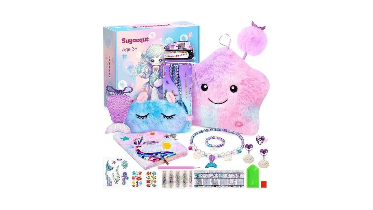 Suyaequt Mermaid Toys Gifts For Girls Age 4-6 7 8
