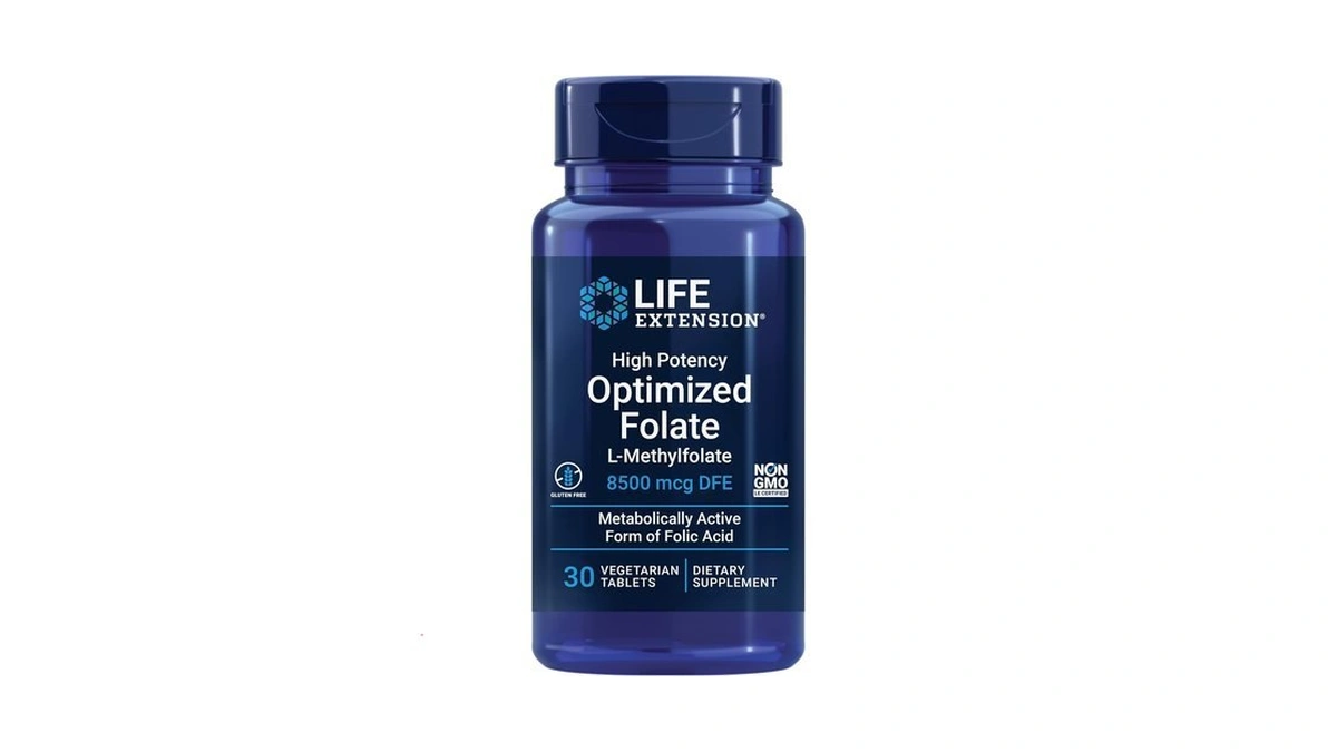 Life Extension High Potency Optimized Folate – L-methylfolate – Folic