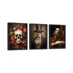 Excool Club Skeleton Wall Decor - 12x16 Skeleton Poster Aesthetic