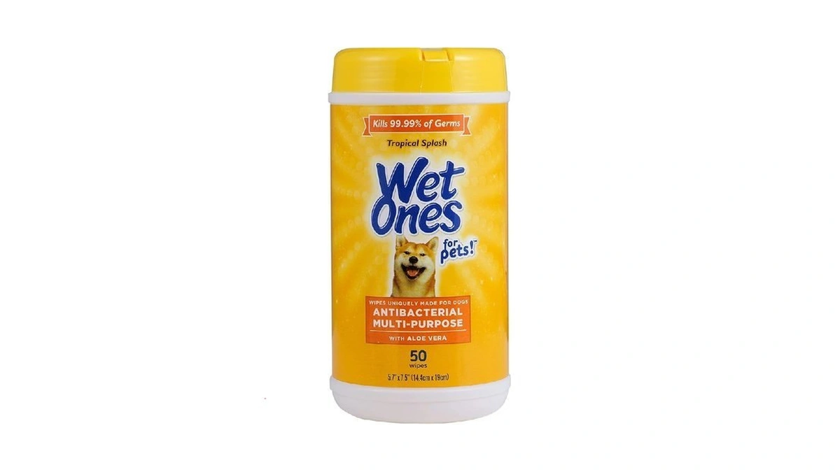 Wet Ones For Pets Antibacterial Dog Wipes, Multi-purpose Grooming Wipes