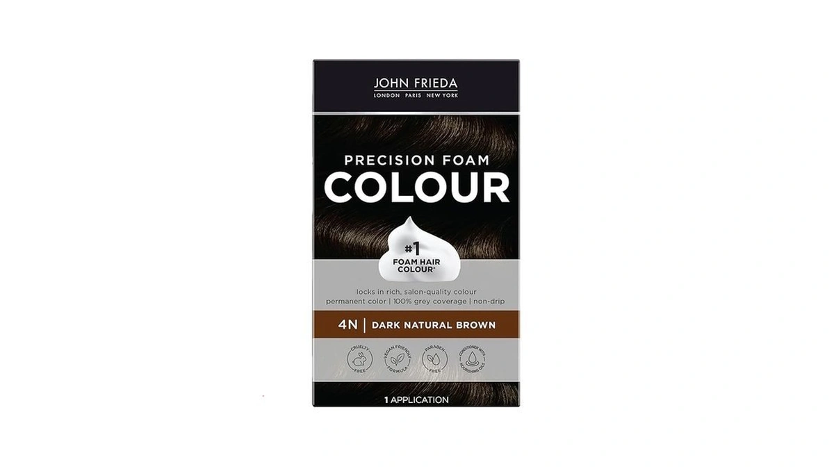 John Frieda Precision Foam Colour, Dark Natural Brown 4n, Full-coverage