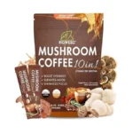 Mushroom Coffee Powder,10-in-1 Mushroom Superfood Adaptogen Mix-organic Lion's Mane, Chaga,