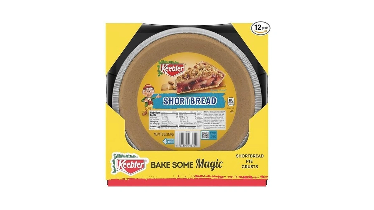 Keebler Ready Crust 9-inch Shortbread Pie Crusts, Premade Pie Crusts