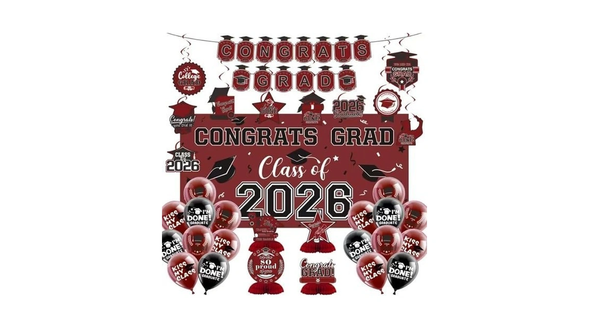 2026 Graduation Decorations Set- Class Of 2026 Grad Party Decorations,