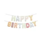 Vrukiaa Colorful Happy Birthday Banner Foil Letter Balloon, 14 Inch
