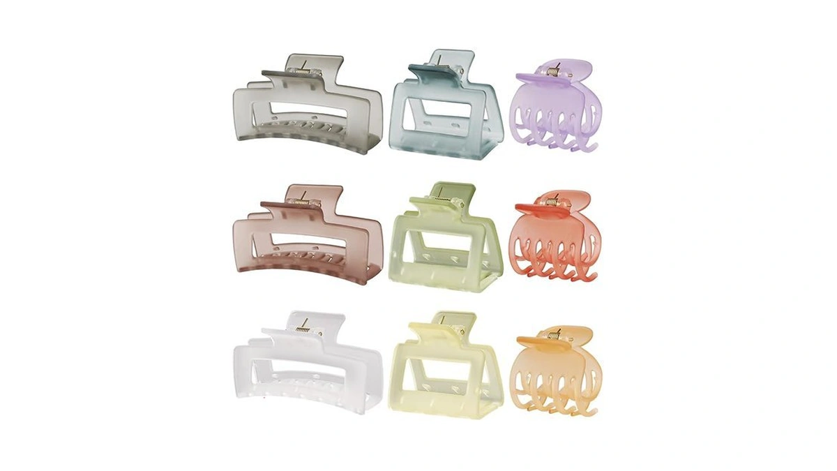 Chandat Medium Claw Hair Clips Set For Women - 3