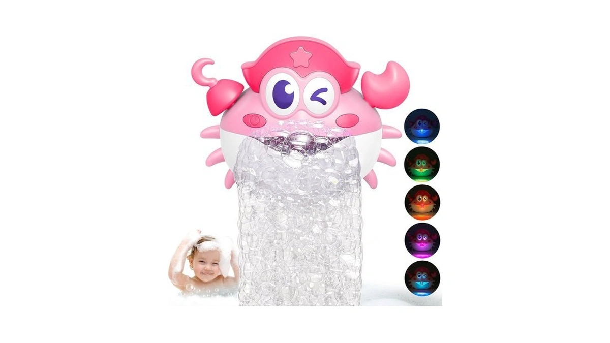 Bath Toys,light Up Baby Bath Toys Bath Bubble Machine With