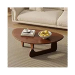 Soulnest Mid Century Small Coffee Table, Walnut Coffee Table For