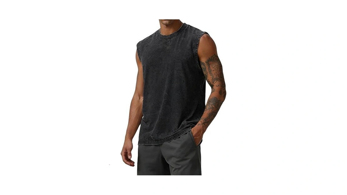 Mapick Men's Workout Tank Top Sleeveless Muscle Shirt Lightweight Gym