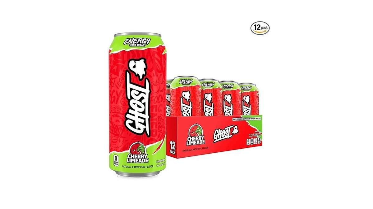 Ghost Energy Drink - 12-pack, Cherry Limeade, 16oz - Energy