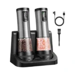 Electric Salt And Pepper Grinder Set - Automatic Pepper Mills