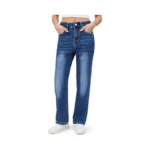 Patpat Girls Bootcut Jeans Size 10, Deep Blue, Elastic Waist