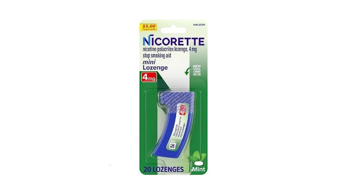 Nicorette 4 Mg Mini Nicotine Lozenges To Quit Smoking -