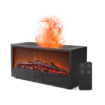Fireplace Flame Air Diffuser Humidifier,7 Colors Aromatherapy Essential Oil Diffuser,