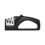 Farberware Edgekeeper 3 Stage Tabletop Kitchen Knife Sharpener, 7.5-inch, Black