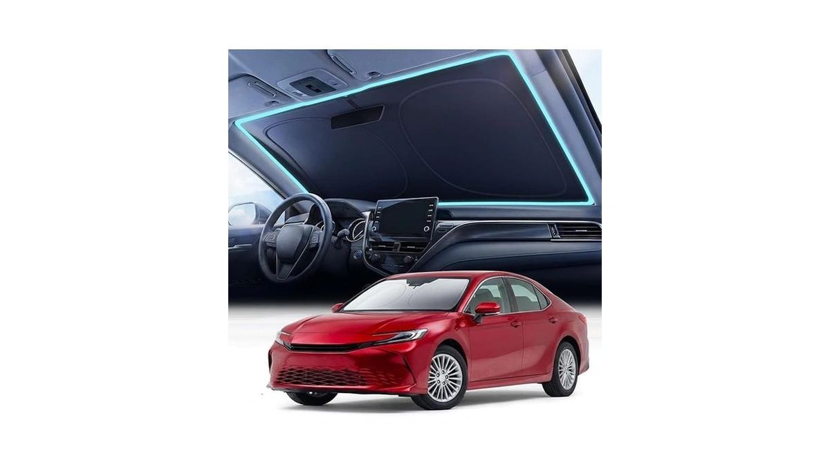 2026 Upgraded Nmoiss Car Windshield Sun Shade [dot Matrix Reflective