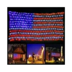 Mzd8391 American Flag Lights 420 Super Bright Leds, Waterproof Led
