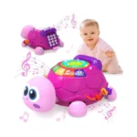 Kaeohye Musical Turtle Baby Toys 6-12 Months，baby Crawling Toys For