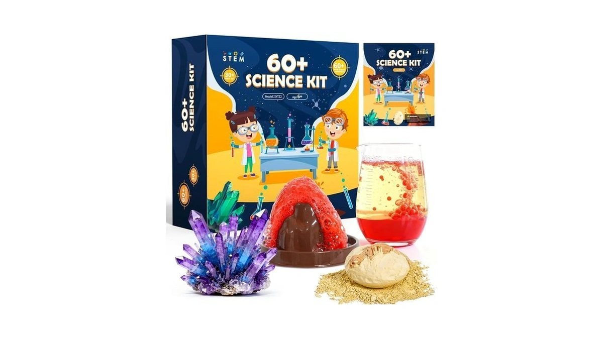 Melican 60+ Science Experiment Kit For Kids Ages 8+, Stem
