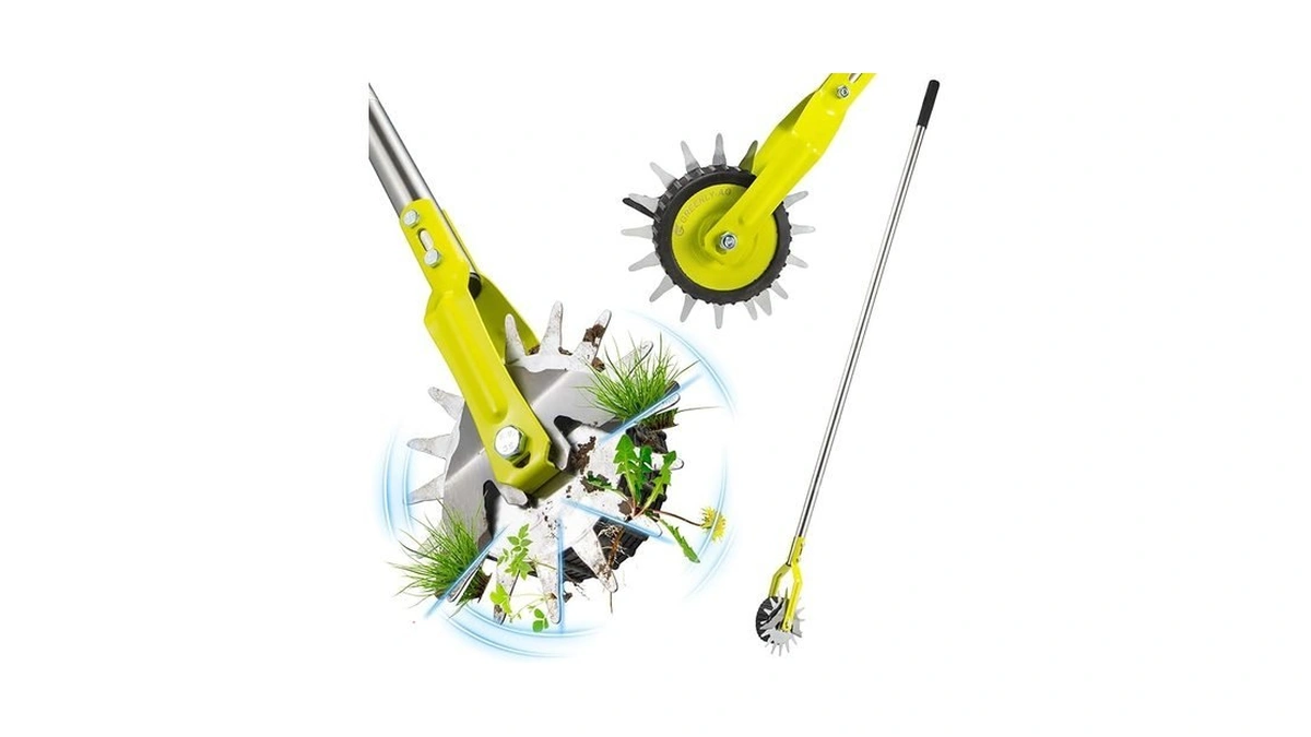 G Greenly-ag 58-inch Manual Edger Lawn Tool, Wheel Rotary Edger