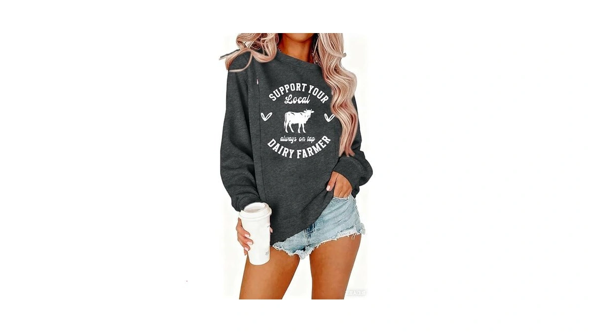 Uniqueone Women Nursing Sweatshirts For Breastfeeding Hidden Zipper Maternity Tops