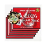 Vrrbahk Mahjong Cards 2026 (6-pack) - Large Print, Waterproof &