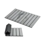 Aww Foldable Stone Bath Mat, Quick Dry Diatomaceous Earth Bath