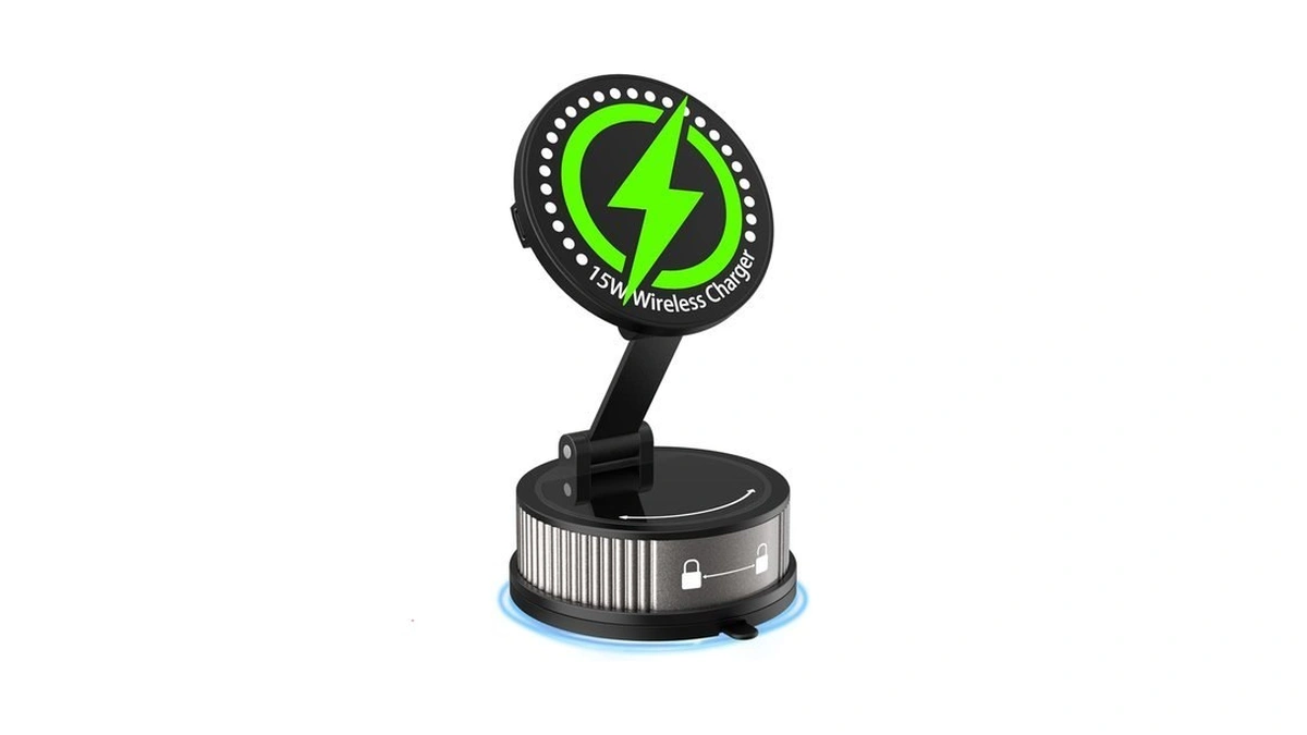 Qjmsjzjfdc For Magsafe Car Mount Charger,15w Fast Wireless Charging,95+lbs Strong