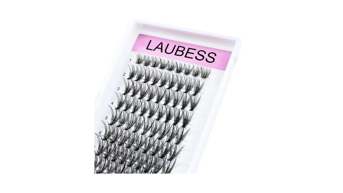 Lash Clusters Laubess Individual Lashes Waterproof Eyelash Clusters Mixed Tray