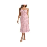 Belle Poque Floral Dress For Women Summer Backless Spaghetti Strap