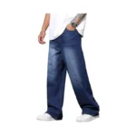 Qgrswbc Baggy Pants Men Y2k Hip Hop Jeans Wide Leg