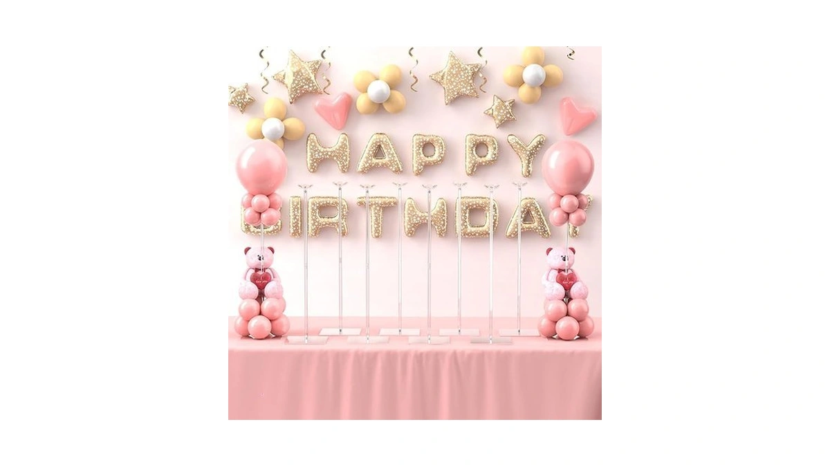 Toosci 10 Pack Balloons Stands For Tables, 23.6 Inch Acrylic