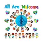 Beyumi 75pcs Student Diversity Bulletin Board Set All Are Welcome