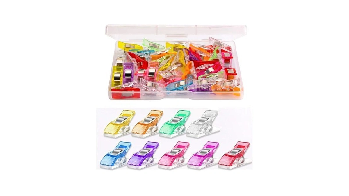 Multipurpose Sewing Clips 30 Pcs Premium Quilting Accessories - Assorted