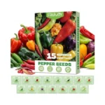 15 Sweet & Hot Peppers Seeds Variety Pack Jalapeño, Serrano,