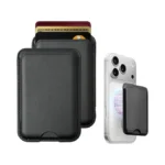 Hbypro Leather Magnetic Phone Wallet 2 Pack Card Holder For